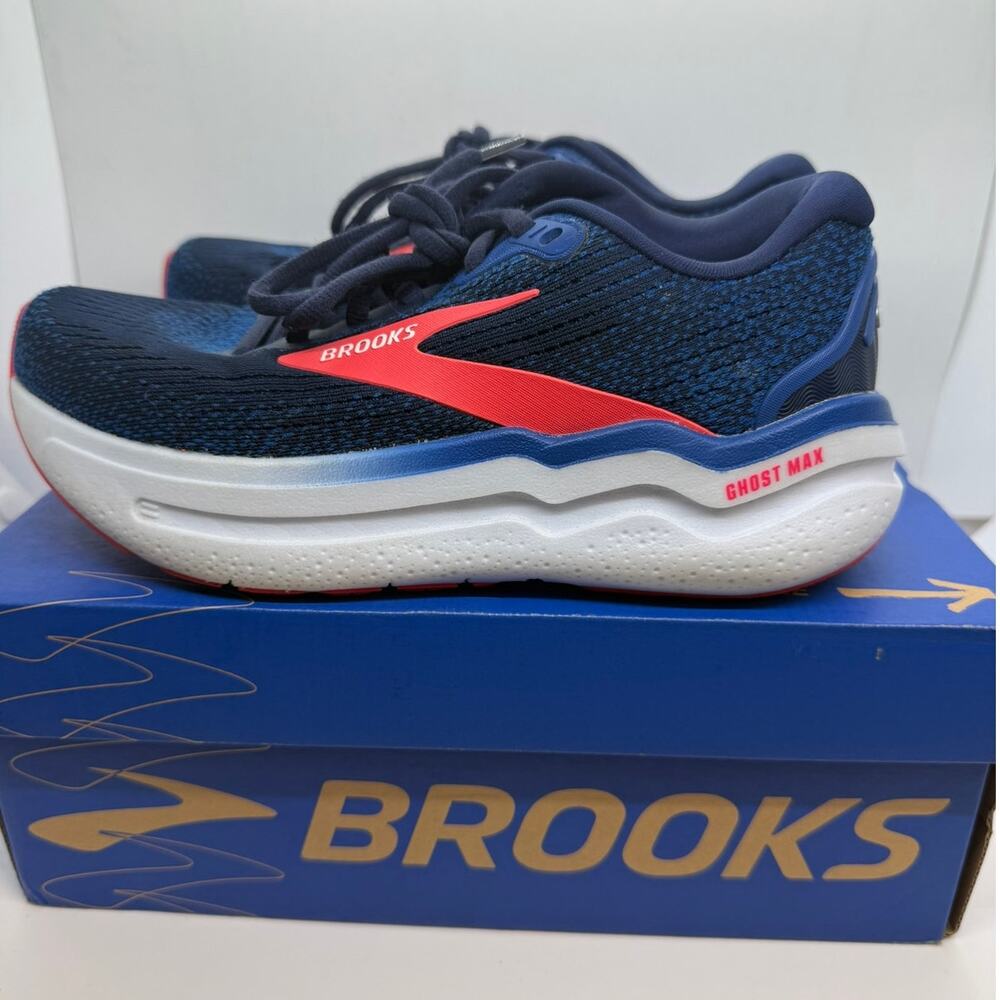 Brooks Ghost 17 Neutral Running Shoes Women's US 5 Navy Lace Up 120431 1B 581